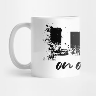 Live on Offense Motivational Workout Shirts Mug